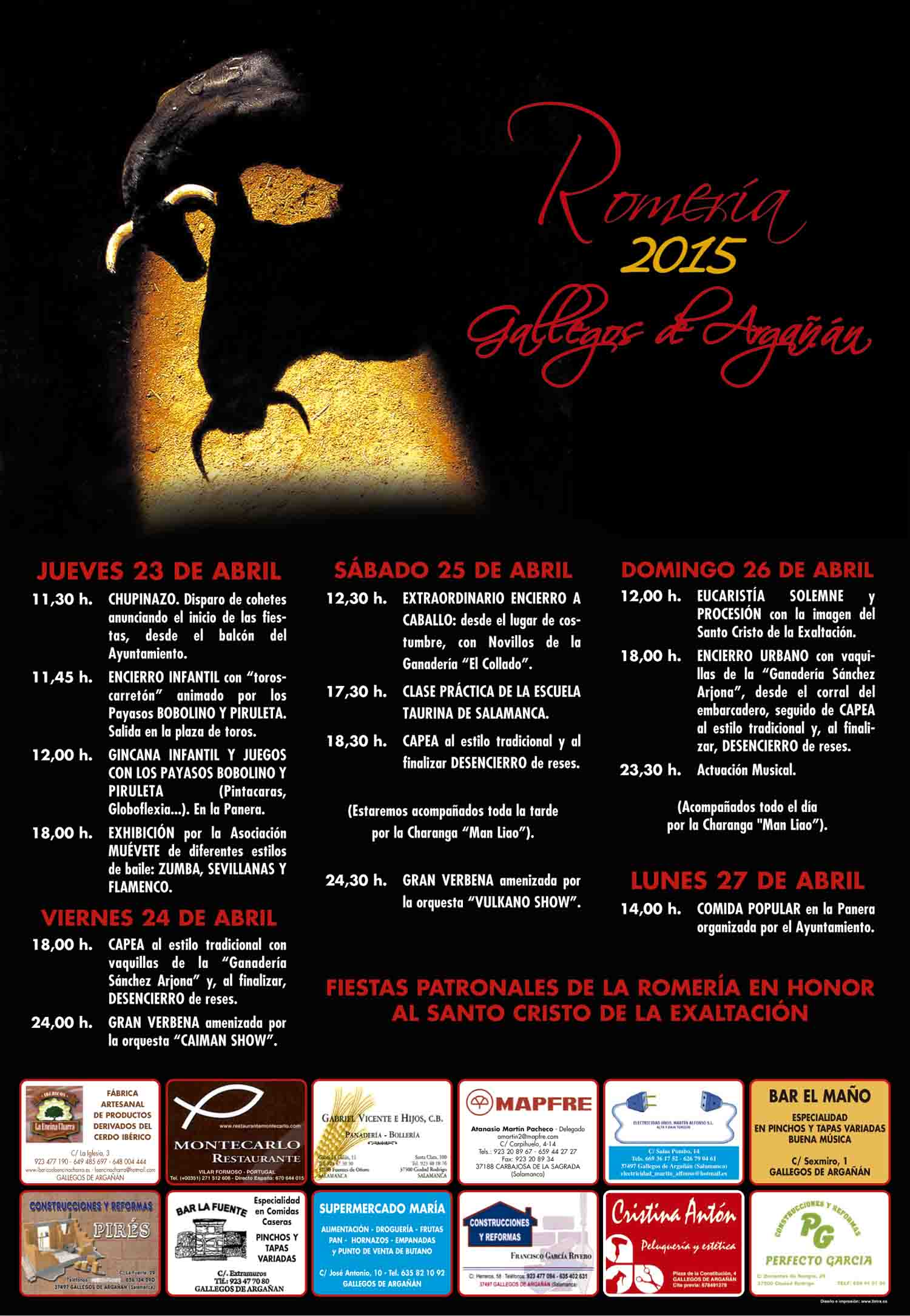 Romería en honor al Santo Cristo de la Exaltación 2015 Gallegos de Argañán